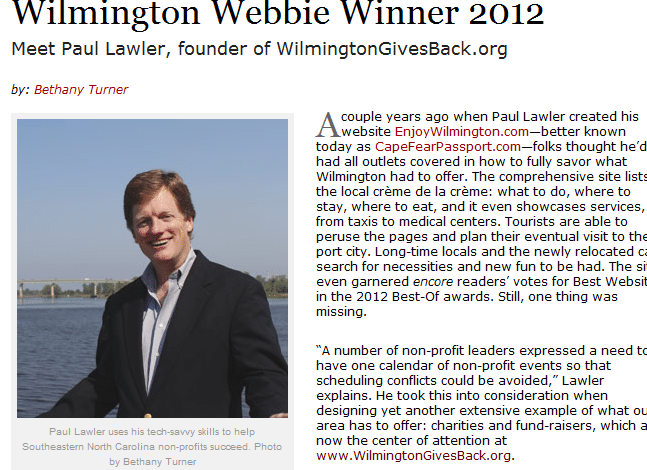 Wilmington webbie winner 2012